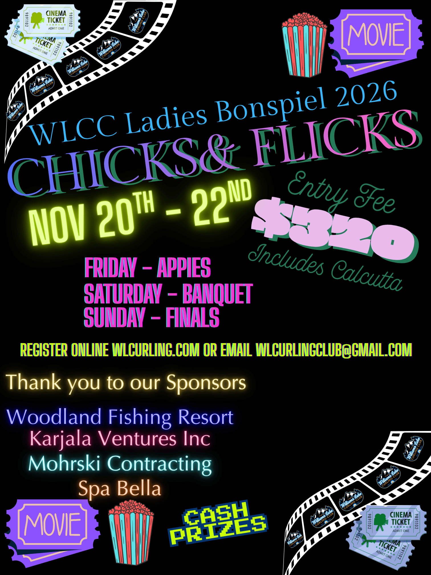 Chicks & Flicks Ladies Bonspiel 2026
